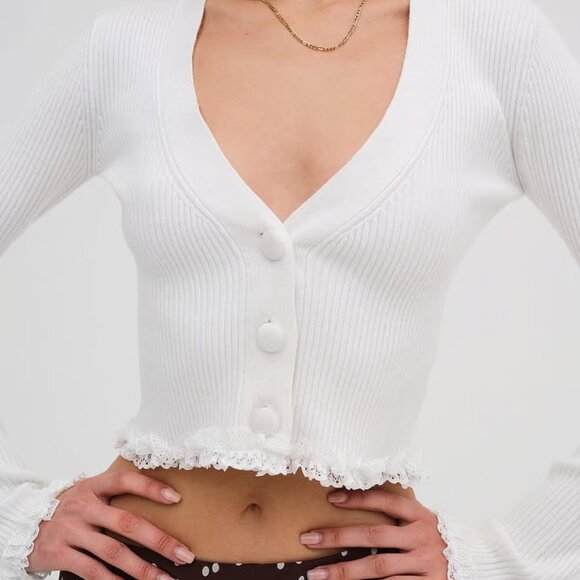 For love and lemons soft ribbed cardigan - Picture 2 of 2